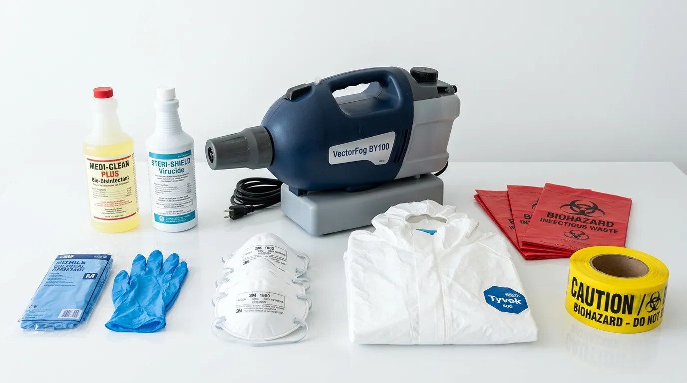 Professional biohazard remediation crew working in Morrisania