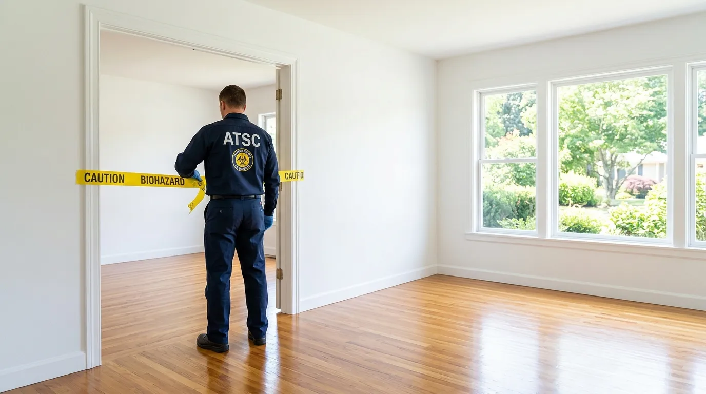 Certified biohazard cleanup crew performing Crime Scene Cleanup in Morrisania