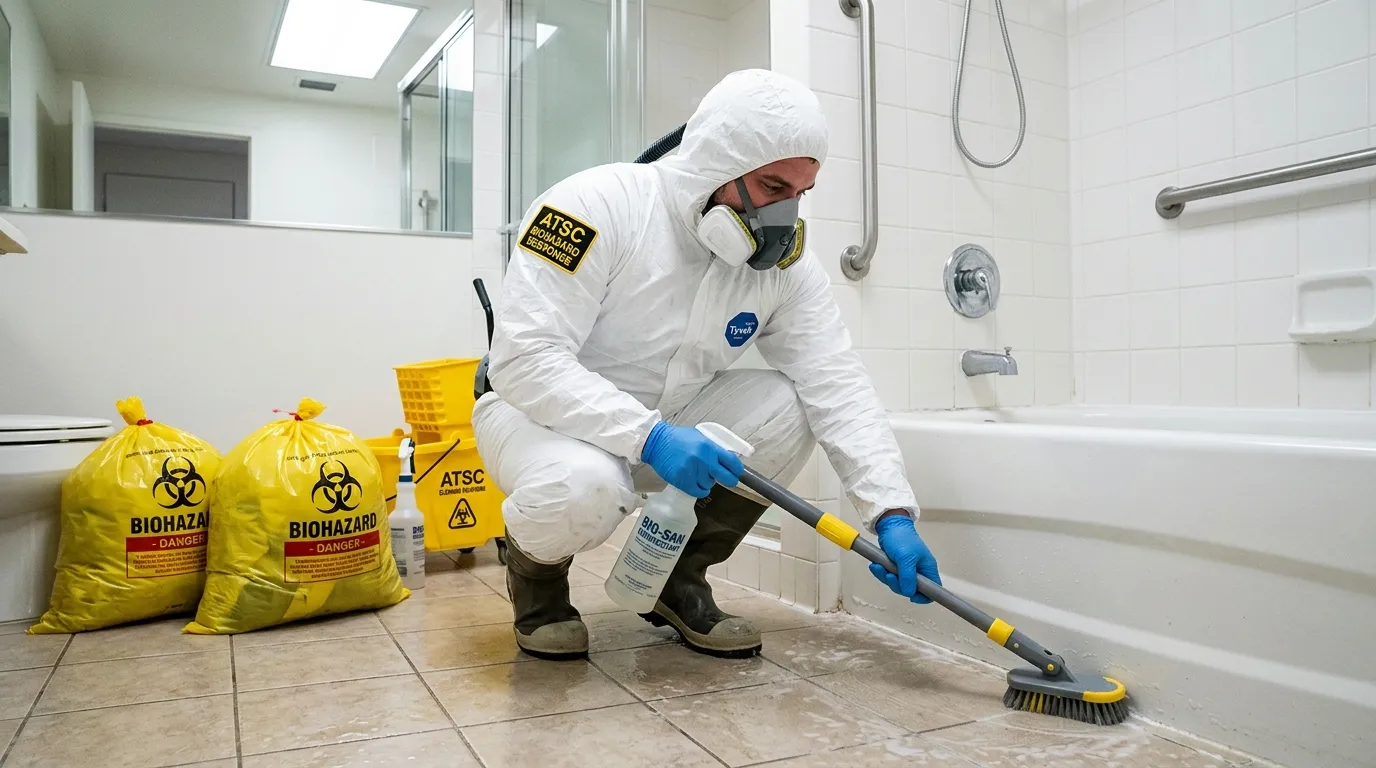Decontamination equipment deployed for Blood Cleanup in Morrisania